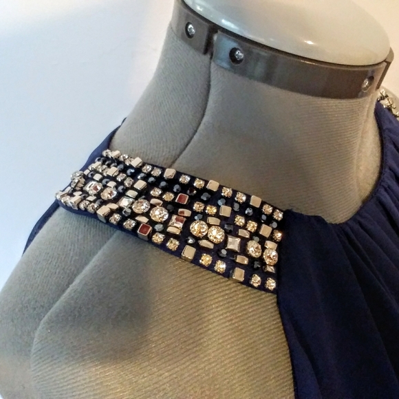 Vince Camuto Draped Gauzy Mini Dress - Picture 5 of 6